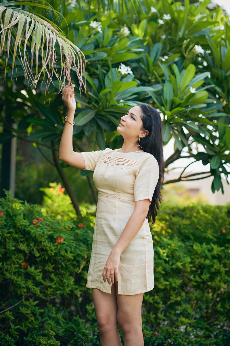 Congo Meadow Detachable Bamboo Hemp Dress | Verified Sustainable Womens Dress on Brown Living™