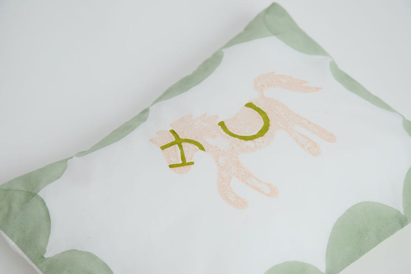 Buy Cot Bedding Set - I Am Going To The Circus - Peach | Shop Verified Sustainable Bed Linens on Brown Living™