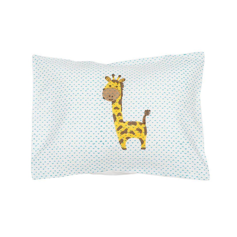 Buy Cot Bedding Set - My Best Friend The Giraffe With Dohar - Blue | Shop Verified Sustainable Bed Linens on Brown Living™