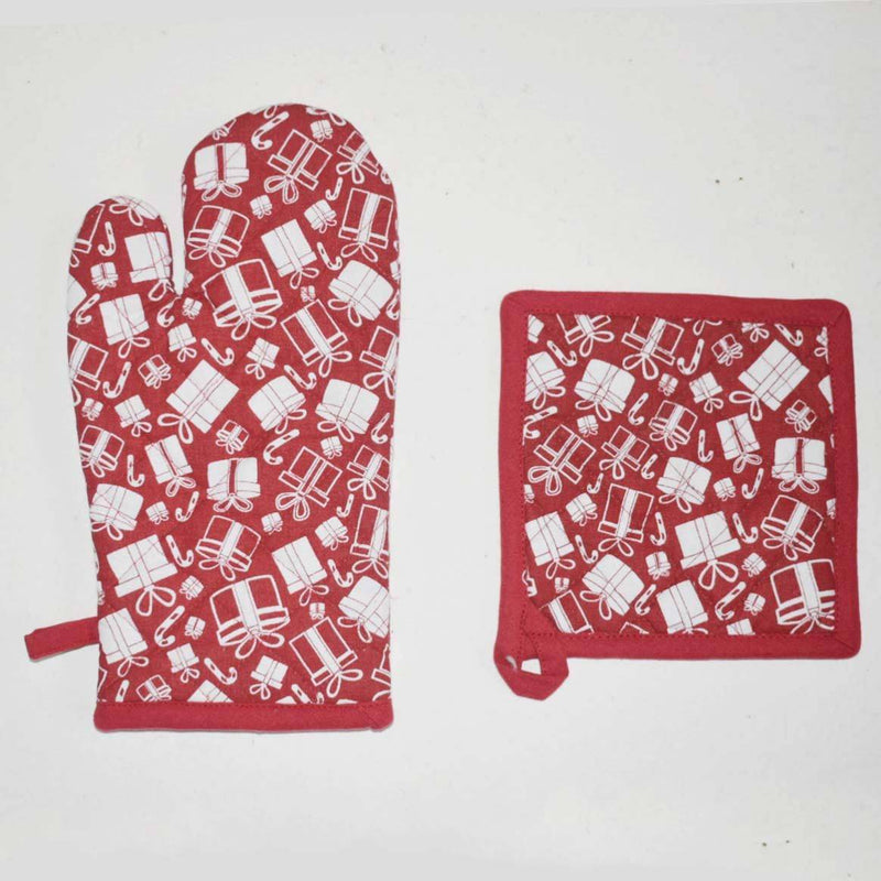 Buy Cotton Oven Mitts & Pot Holder Set | Shop Verified Sustainable Kitchen Linens on Brown Living™