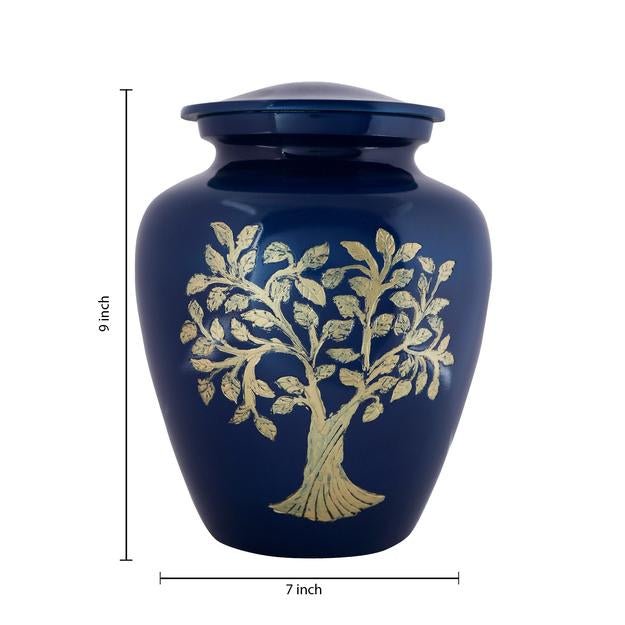 Buy Cremation Urns for Adult Ashes for Funeral, Aluminium | Shop Verified Sustainable Memorial Ceremony Supplies on Brown Living™