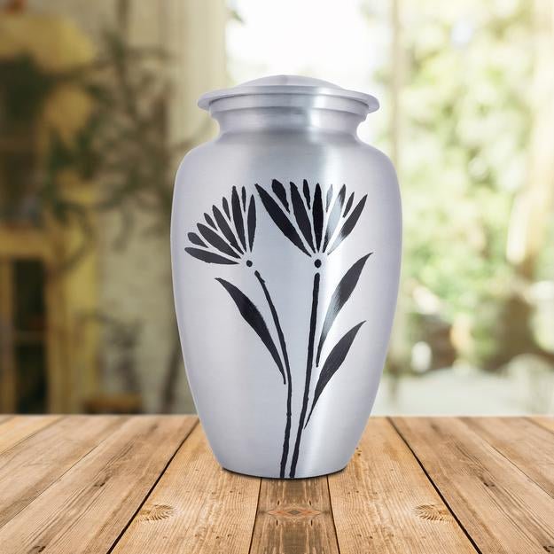 Buy Cremation Urns for Adult Ashes for Funeral, Burial, Aluminium | Shop Verified Sustainable Memorial Ceremony Supplies on Brown Living™