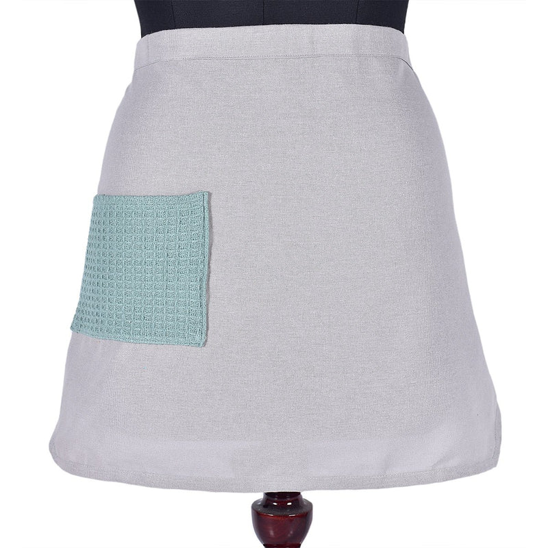 Buy Culinary Companions - Chic Grey & Green Apron | Shop Verified Sustainable Kitchen Linens on Brown Living™