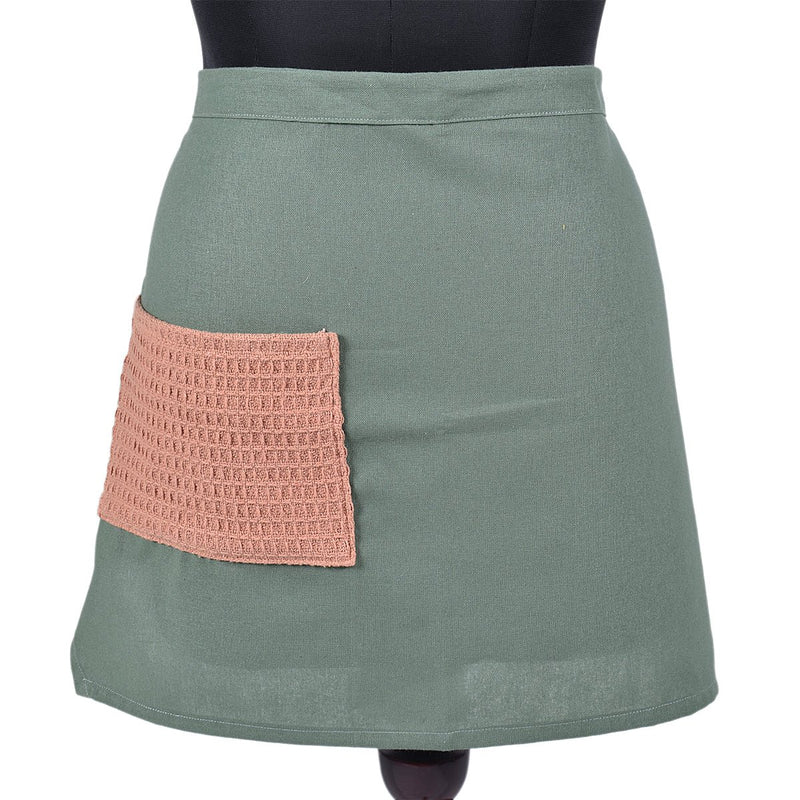 Buy Culinary Companions - Sage Green & Rose Pink Apron | Shop Verified Sustainable Kitchen Linens on Brown Living™