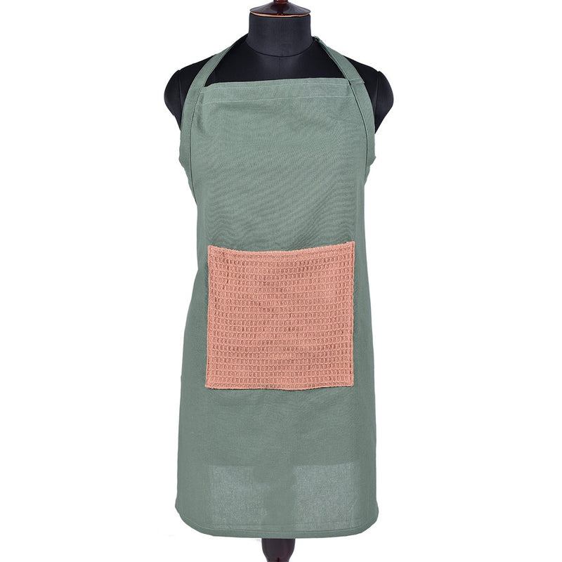 Buy Culinary Companions - Sage Green & Rose Pink Apron | Shop Verified Sustainable Kitchen Linens on Brown Living™