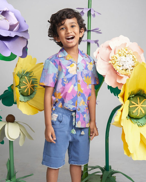 Buy Daffy Hawaiian Summer Shirt | Shop Verified Sustainable Kids Shirts on Brown Living™