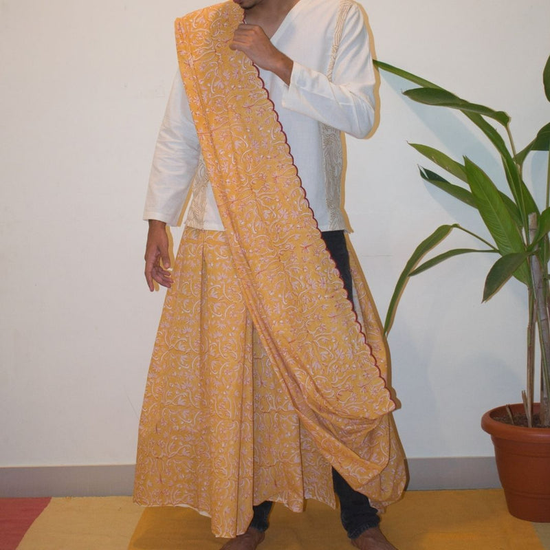 Buy Dal Khichdi Sari | Shop Verified Sustainable Womens Saree on Brown Living™