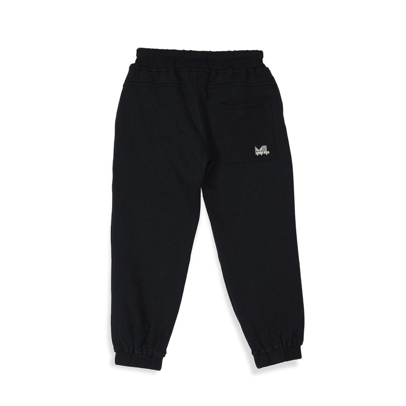 Buy Dark Blue Unisex Joggers in Cotton Fleece | Planet First | Shop Verified Sustainable Kids Pajamas on Brown Living™