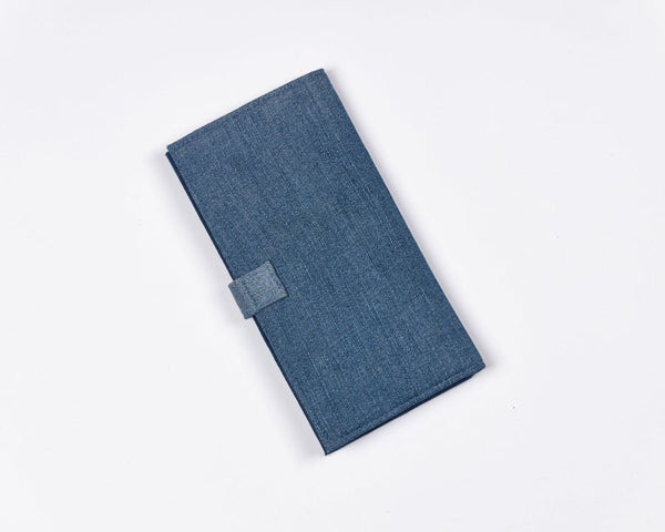 Buy Denim Travel Wallet | Shop Verified Sustainable Travel Organiser on Brown Living™