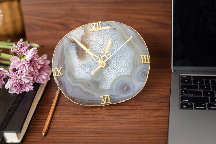 Buy Desk Clock-Natural | Shop Verified Sustainable Table Decor on Brown Living™