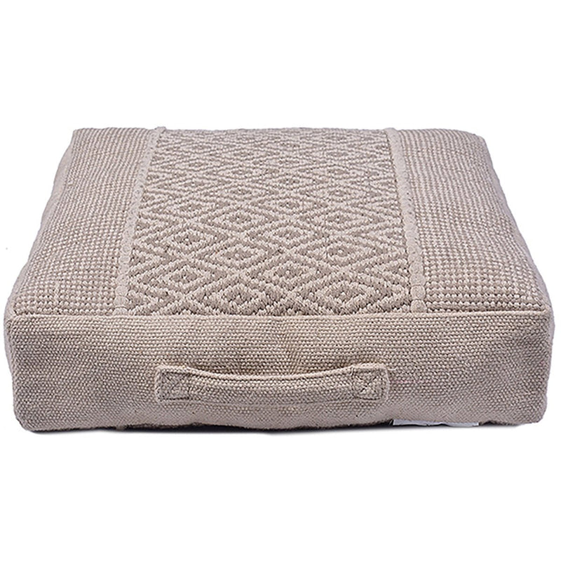 Buy Diamond Cotton Floor Cushion | Shop Verified Sustainable Pillow on Brown Living™