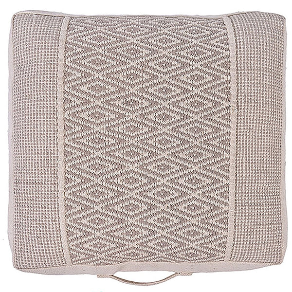 Buy Diamond Cotton Floor Cushion | Shop Verified Sustainable Pillow on Brown Living™