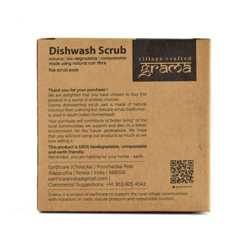 Buy Dishwash Scrub, Pack of 5 | Shop Verified Sustainable Cleaning Supplies on Brown Living™