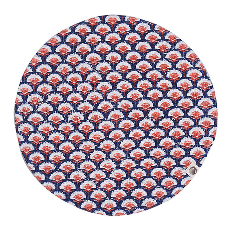 Buy Ditsy Redupple Round Mat - Set of 2 | Shop Verified Sustainable Table Linens on Brown Living™