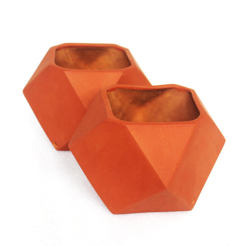 Buy D'MOND-3 Terracotta Planter Set of 2 | Shop Verified Sustainable Products on Brown Living