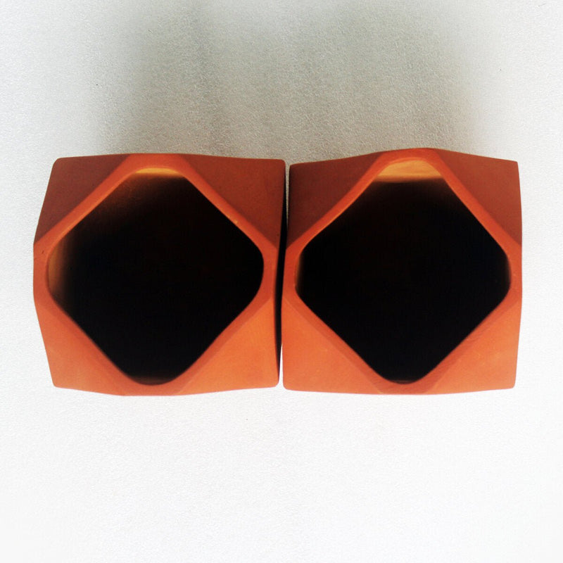 Buy D'MOND-3 Terracotta Planter Set of 2 | Shop Verified Sustainable Products on Brown Living