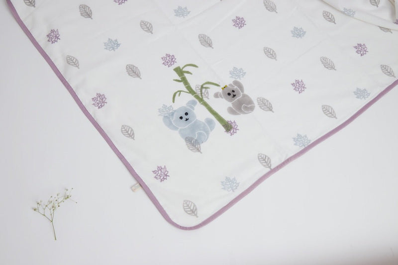 Buy Dohar- K for Koala- Purple | Muslin blanket | Shop Verified Sustainable Bed Linens on Brown Living™