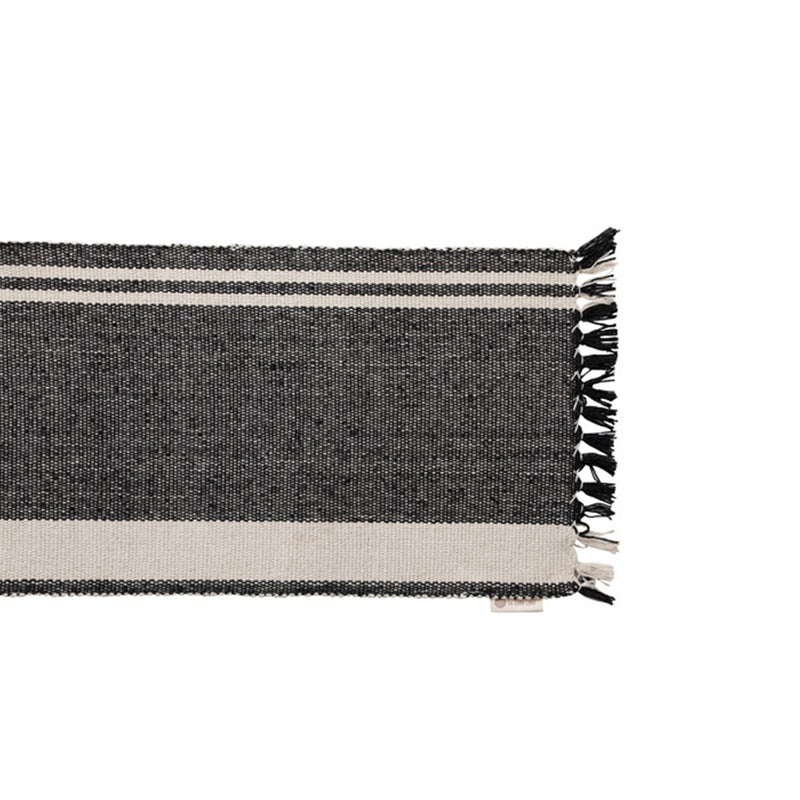 Buy Dual Hues Cotton Runner (Black) | Shop Verified Sustainable Table Linens on Brown Living™