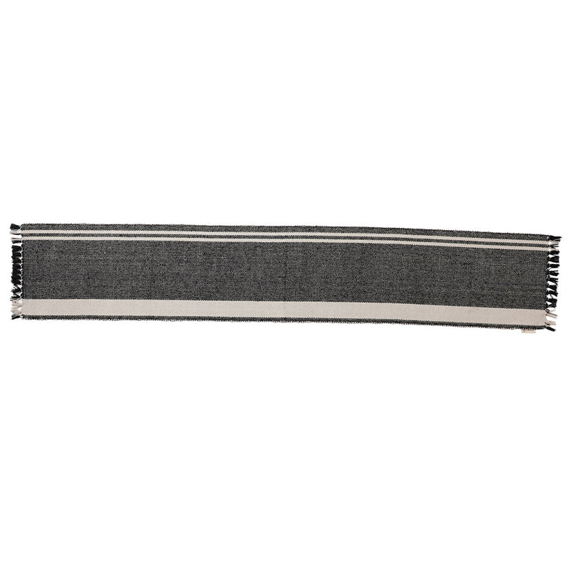 Buy Dual Hues Cotton Runner (Black) | Shop Verified Sustainable Table Linens on Brown Living™