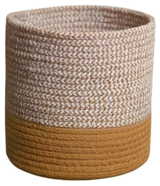 Dual Tone Jute Baskets - Large (One Piece) | Verified Sustainable Baskets & Boxes on Brown Living™