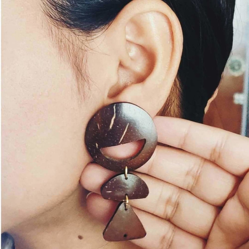 Earrings Set - Coconut Leaves | Verified Sustainable Womens earrings on Brown Living™