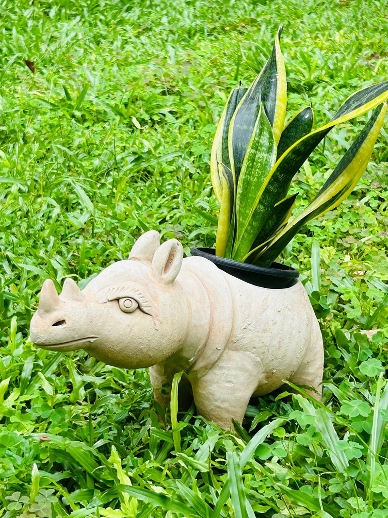 Earthy Rhino Earthern Planter | Verified Sustainable Pots & Planters on Brown Living™