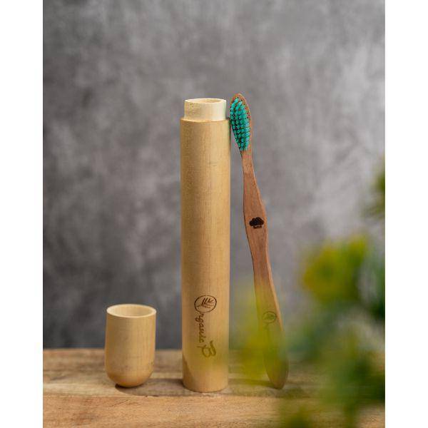 Buy Eco Friendly Travel Case with Neem Toothbrush | Shop Verified Sustainable Tooth Brush on Brown Living™