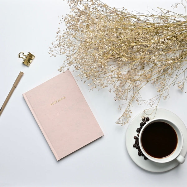 Buy Eco-friendly Tree Free Hardbound Notebook | Peach | Shop Verified Sustainable Notebooks & Notepads on Brown Living™