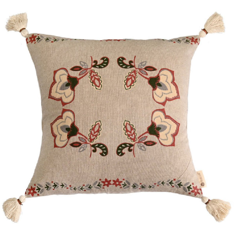 Buy Fika Floral Printed Cushion Cover | Shop Verified Sustainable Covers & Inserts on Brown Living™