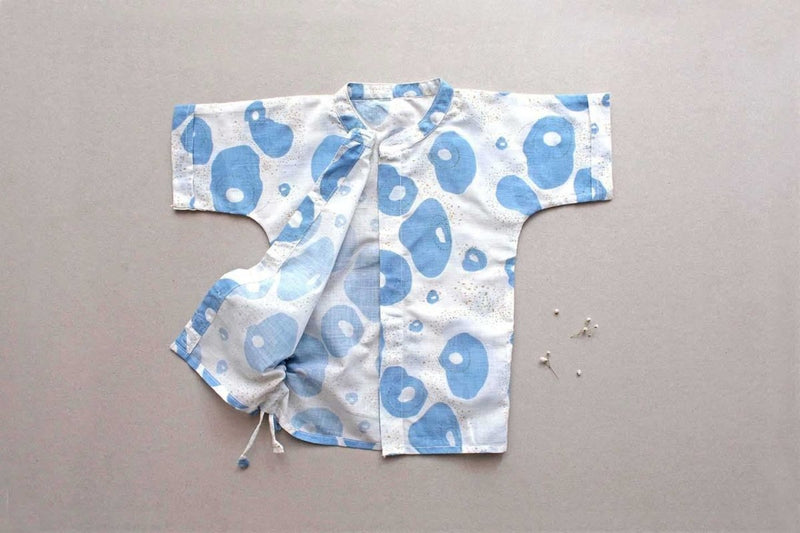 Buy Flutter Blobs Drawstring Shirt | Shop Verified Sustainable Kids Shirts on Brown Living™