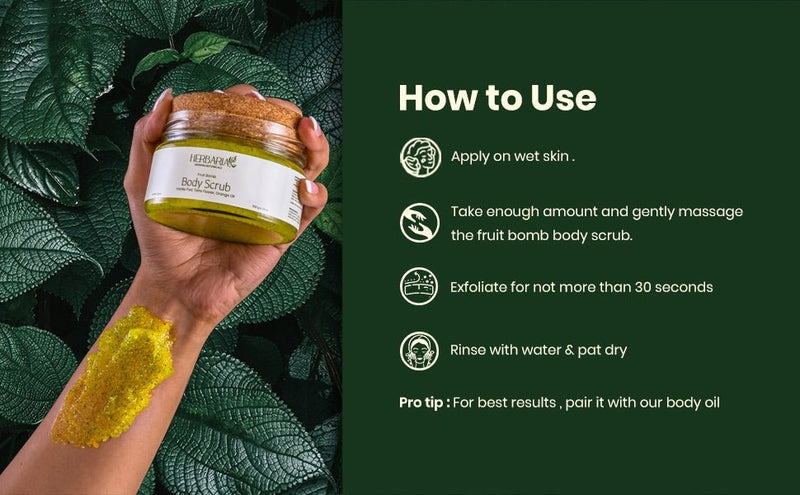 Fruit Bomb- 100% Vegan Body Scrub- 200g | Verified Sustainable Body Scrub on Brown Living™