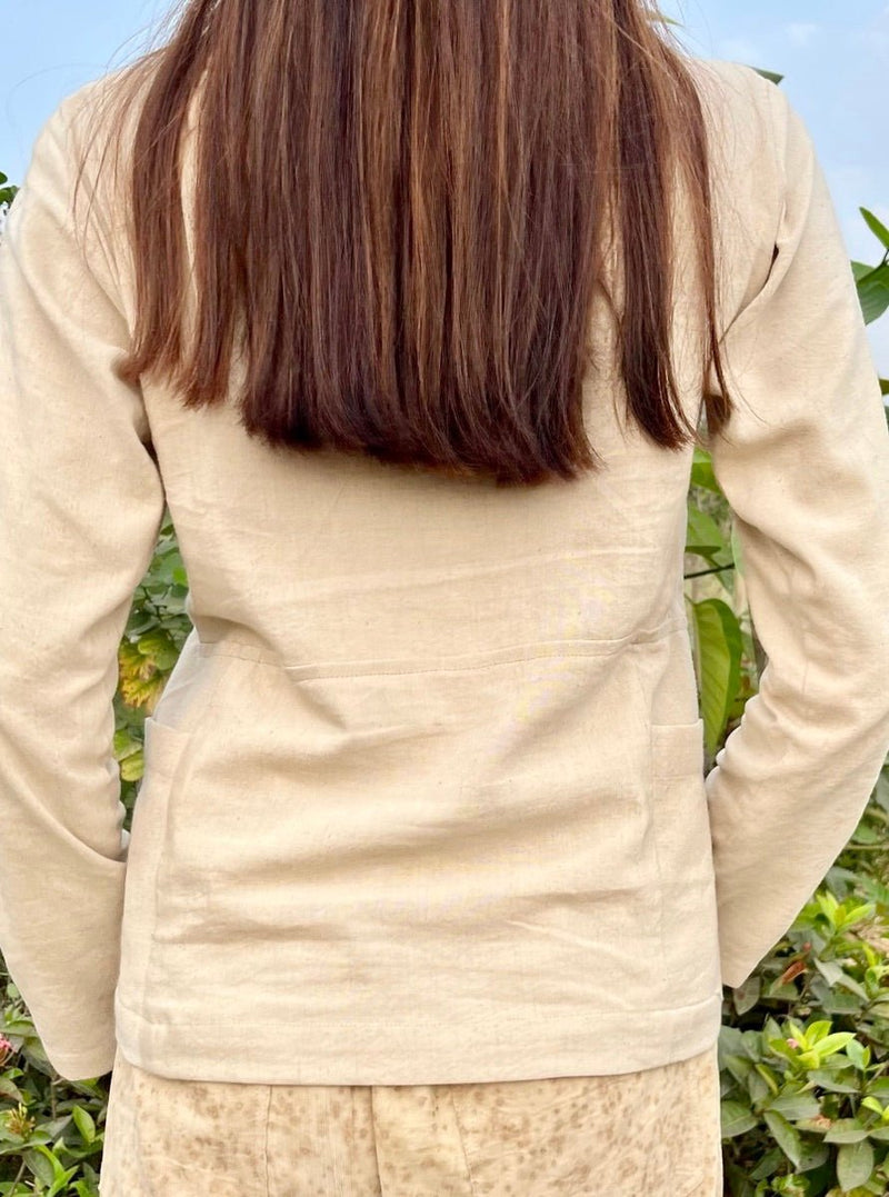 Buy Full Seleves Top | Natural Dyed | Cotton | Shop Verified Sustainable Womens Top on Brown Living™