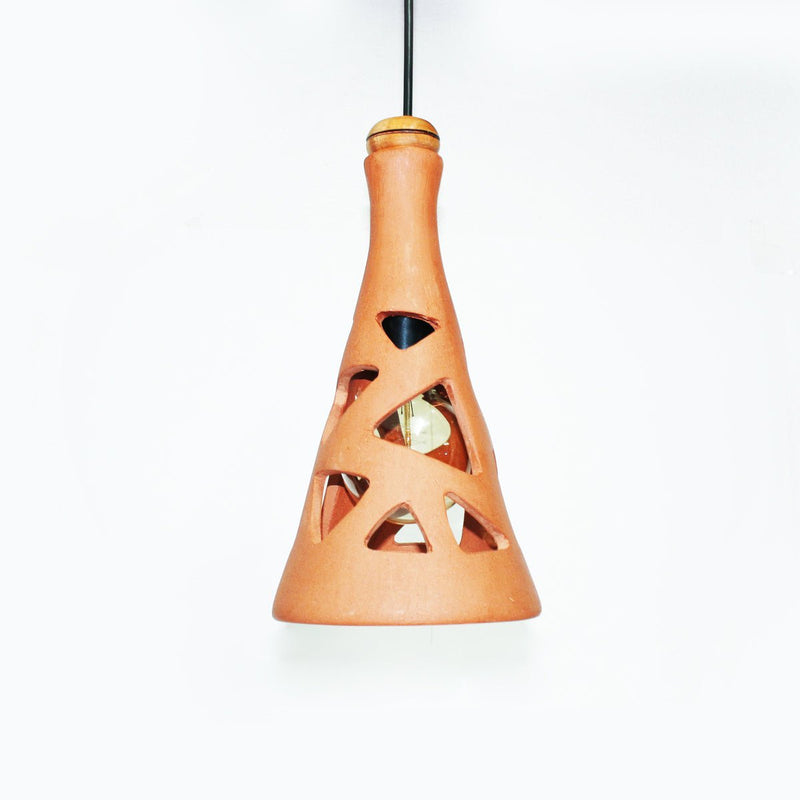 Buy Fun XL3 Handmade Terracotta Ceiling Light- MATRIX Design | Shop Verified Sustainable Lamps & Lighting on Brown Living™