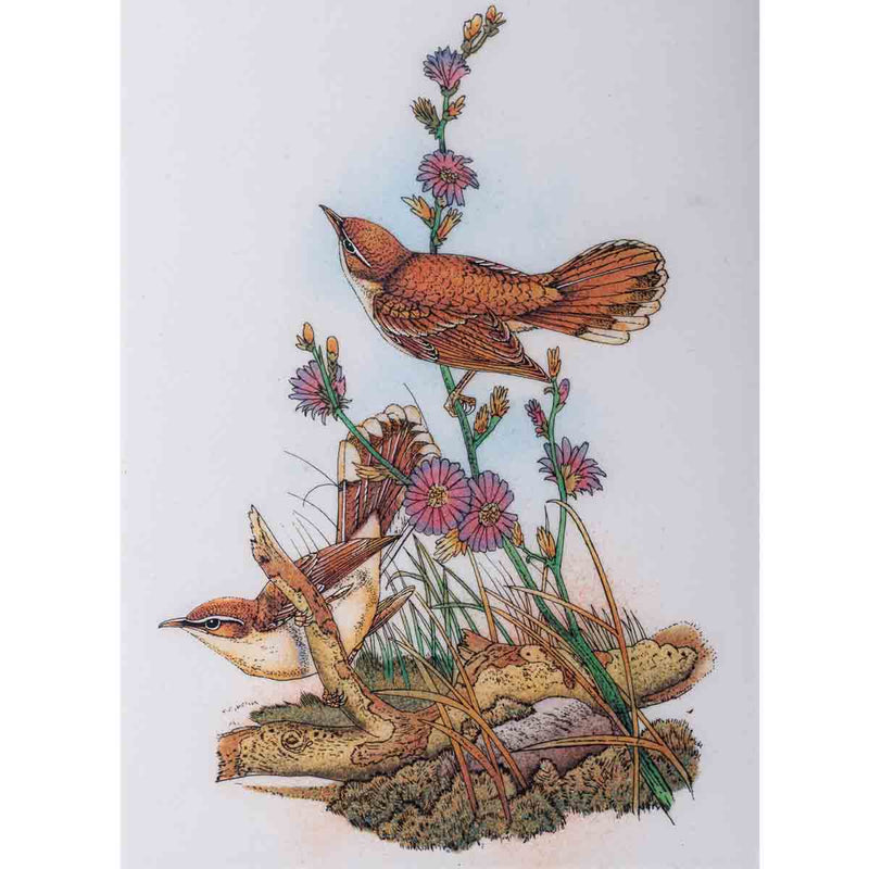 Buy Gemstone Painting - Beautiful Birds Near Flowers | Shop Verified Sustainable Decor & Artefacts on Brown Living™