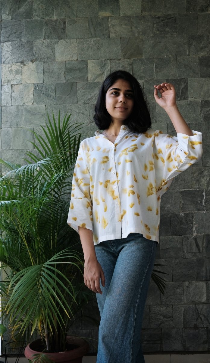 Buy Genda Botanical Shirt | One size fit | Shop Verified Sustainable Womens Shirt on Brown Living™