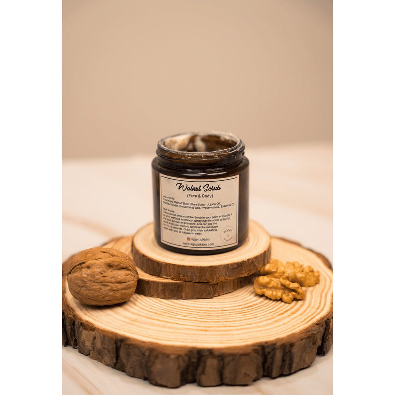 Buy Gentle Exfoliating Walnut Scrub- 100g | Shop Verified Sustainable Body Scrub on Brown Living™