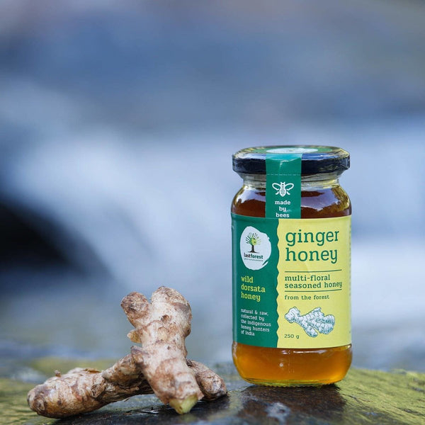 Buy Ginger Spiced Wild Honey - 250gms | Shop Verified Sustainable Honey & Syrups on Brown Living™