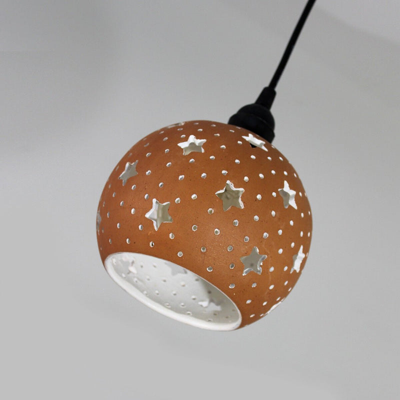 Buy GLO-L STAR Handmade Terracotta Ceiling Light | Shop Verified Sustainable Products on Brown Living