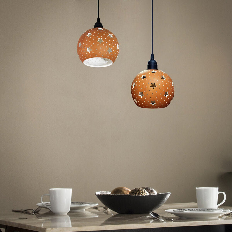 Buy GLO-L STAR Handmade Terracotta Ceiling Light | Shop Verified Sustainable Products on Brown Living