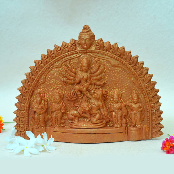 Buy Goddess Durga Family Little Idol (Combo Pack Puja Kit) | Shop Verified Sustainable Products on Brown Living