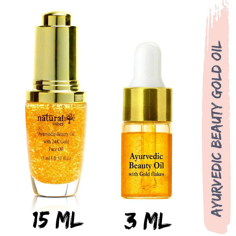 Buy Gold Beauty Oil - Elixir For Face Lips Neck and Peaceful Sleep - 3 ml | Shop Verified Sustainable Face Oil on Brown Living™