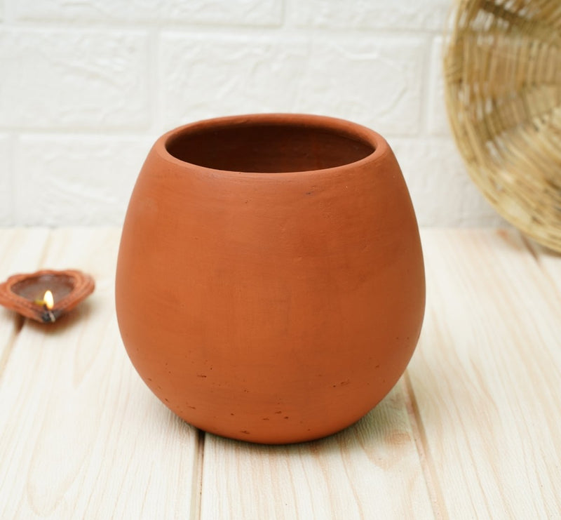 Buy Terracotta Pots, Clay Pots For Plants - (Half Lantern - Pack1) | Shop Verified Sustainable Pots & Planters on Brown Living™