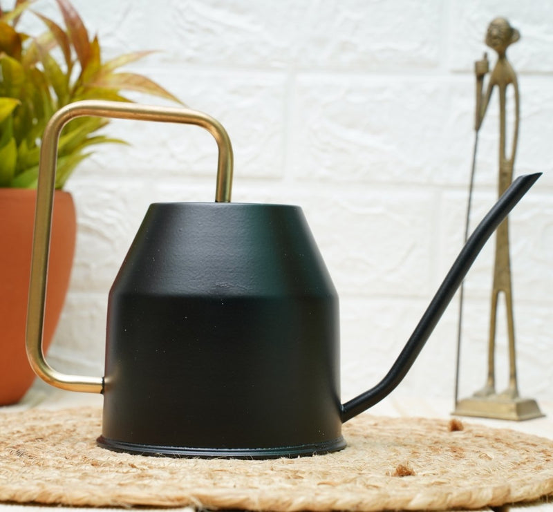 Buy Gold Dust Watering Can For Plants, Gardening Tools For Watering, Terrace Garden Accessories (Black (0.9 Lt)) | Shop Verified Sustainable Watering Can on Brown Living™