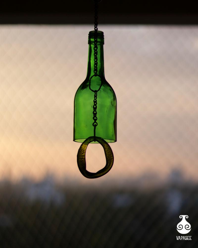 Buy Green Upcycled Wine Bottle Windchime | Shop Verified Sustainable Windchimes & Dreamcatchers on Brown Living™