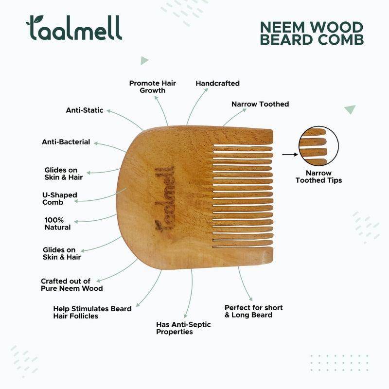 Buy Hair Comb made up of Neemwood, Hair Care for Men's (Pack of 3) | Shop Verified Sustainable Hair Comb on Brown Living™