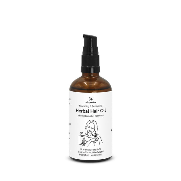 Hair Oil for Growth, Hairfall Control, Grey Care - 100ml | Verified Sustainable Hair Oil on Brown Living™