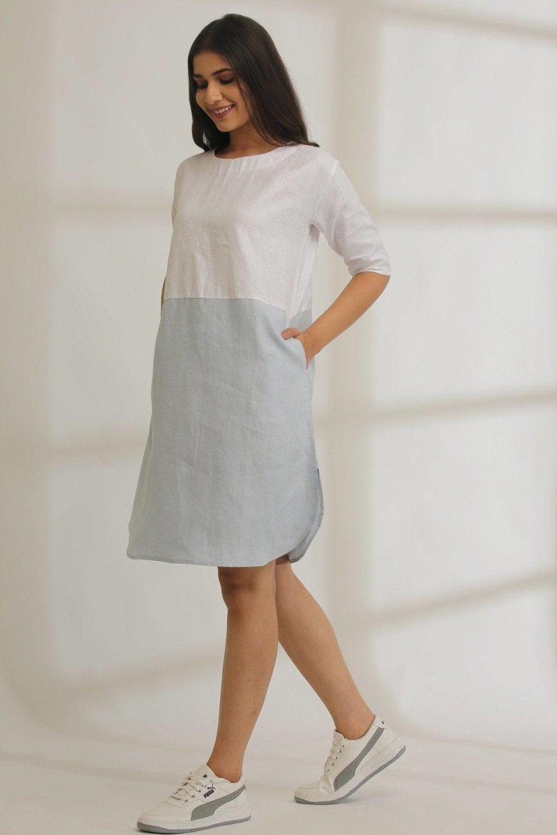 Buy Half-N-Half Hemp Dress | Shop Verified Sustainable Womens Dress on Brown Living™