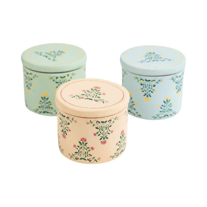 Hand Painted Terracotta Soy Wax Candle With Lid | Verified Sustainable Candles & Fragrances on Brown Living™