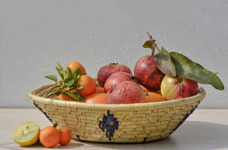 Buy Handcrafted & Eco Friendly Moonj grass fruit basket | Shop Verified Sustainable Baskets & Boxes on Brown Living™