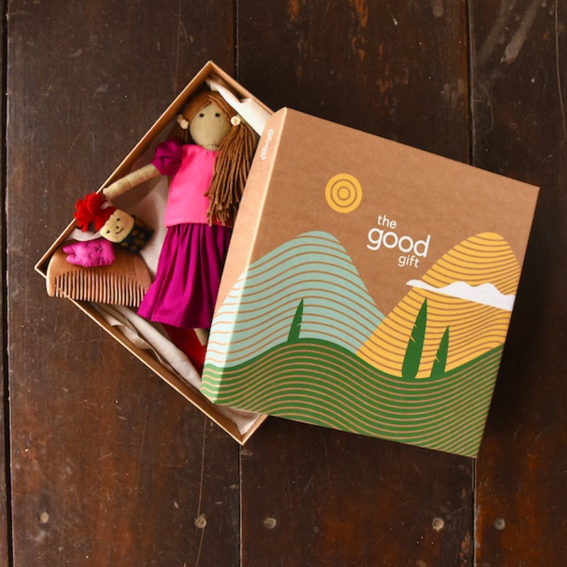 Buy Savitri Handmade Dolls Set | Shop Verified Sustainable Role & Pretend Play Toys on Brown Living™